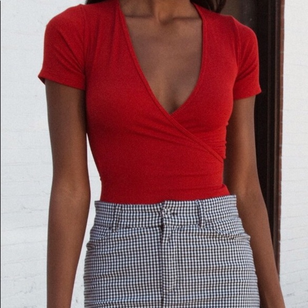 Brandy Melville Maxine Red Body Suit